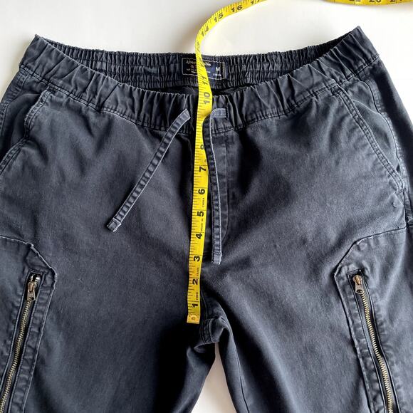 Abercrombie & Fitch  Men's Black Jogger Size M Disressed - Picture 14 of 16